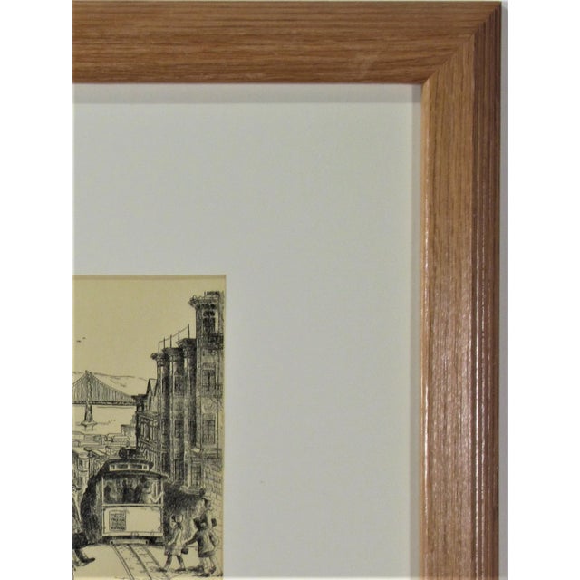 Printmaking Materials Edith (Mark) Milsk, Washington Street, San Francisco, Circa 1940 For Sale - Image 7 of 8