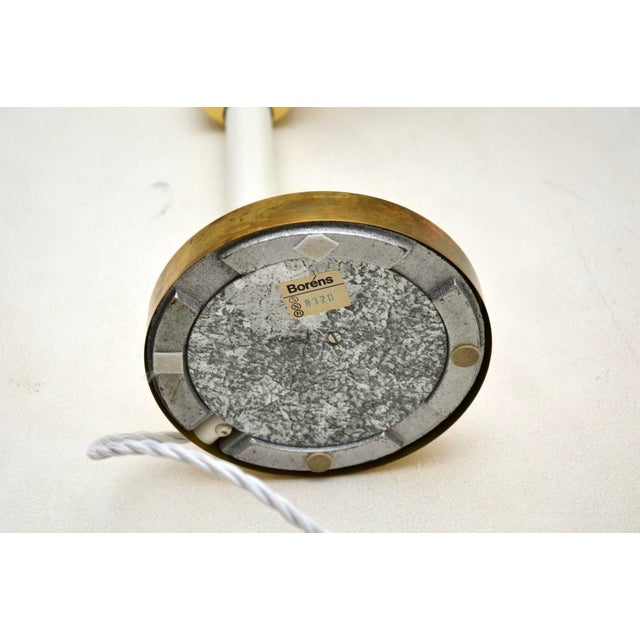 Vintage Swedish Brass and Tole Table Lamps from Boréns, 1970s, Set of 2 For Sale - Image 11 of 12