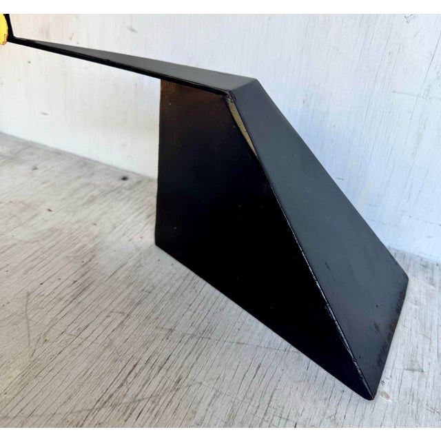 Onyx Signed RSC Steel and Bronze Table Top Mobile Sculpture Manner of Calder For Sale - Image 8 of 11