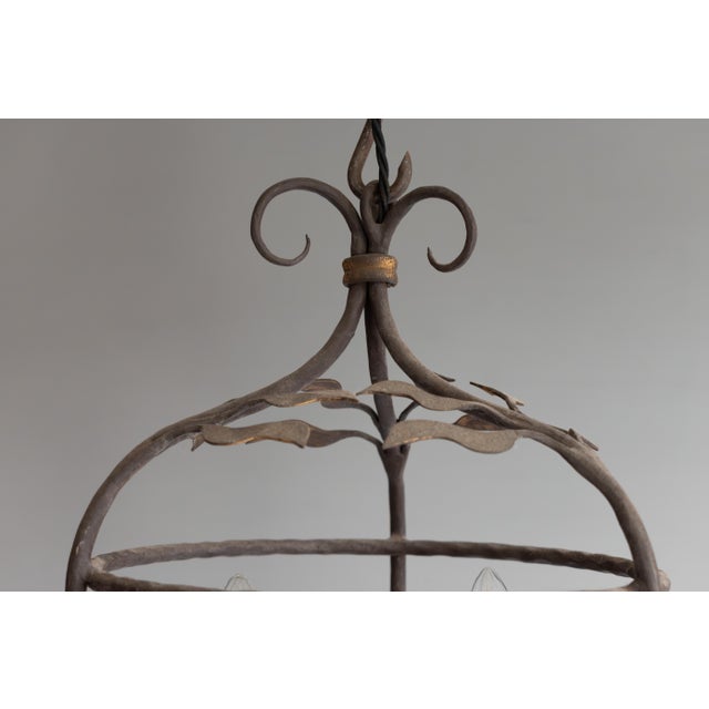 Vintage Decorative Lantern in Steel, 1930s For Sale - Image 6 of 7