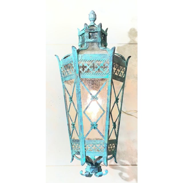 Elegant, indoor or outdoor entryway breathtaking, handcrafted vintage wall lantern sconce. Featuring a striking hexagonal...