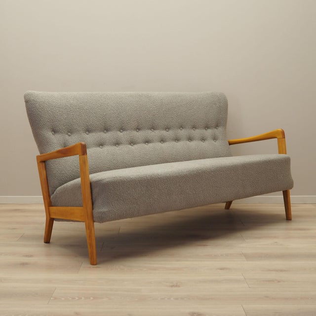 Vintage Danish Beech Sofa by Soren Hansen for Fritz Hansen, 1960s For Sale - Image 15 of 15