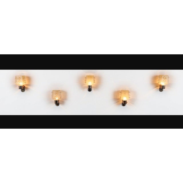 Sconces by Albano Poli for Poliarte, 1960s, Set of 5 For Sale - Image 9 of 14