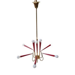 Italian Chandelier in the Manner of Arredoluce, 1950s For Sale