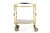 1950s Hollywood Regency Brass Serving Trolley Cocktail Table For Sale - Image 5 of 17