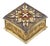 Silver Box in Gold Filigree Mesh For Sale