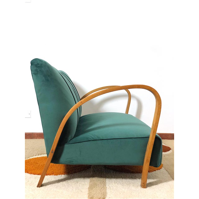 Wood Vintage Italian Two-Seater Sofa, 1940s For Sale - Image 7 of 13