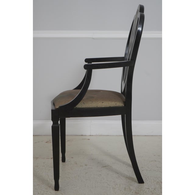 Traditional Lousa Braga Paint Decorated Shield Back Armchairs For Sale - Image 3 of 18