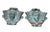 Elevate your outdoor architectural elements or grand interior focal points with this rare, striking pair of vintage...