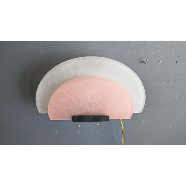 Vintage Glass Wall Light from Arteluce, 1980s For Sale - Image 10 of 17
