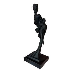 1980s Art Deco Lady Sculpture by Austin Productions