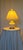 Vintage Lenox Floral Porcelain Table Lamps With Brass Accents and Pleated Shades - Pair For Sale In Boston - Image 6 of 8