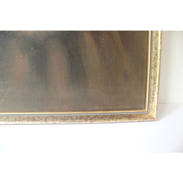 Early 20th Century Portrait Painting of a Man With a Hat, Signed and Framed For Sale - Image 5 of 10