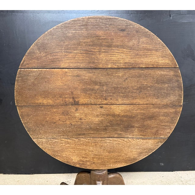 19th Century Georgian Oak Tilt Top Table, 1820 For Sale - Image 5 of 8