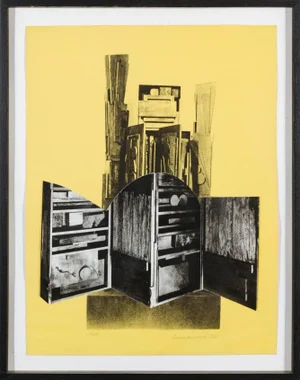 1966 Louise Nevelson "Lullaby For Jumbo" Signed & Numbered Screenprint & Collage