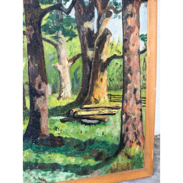 1950s J. Biot, Small Oil Painting, 1950s, Oil Painting, Framed For Sale - Image 5 of 15