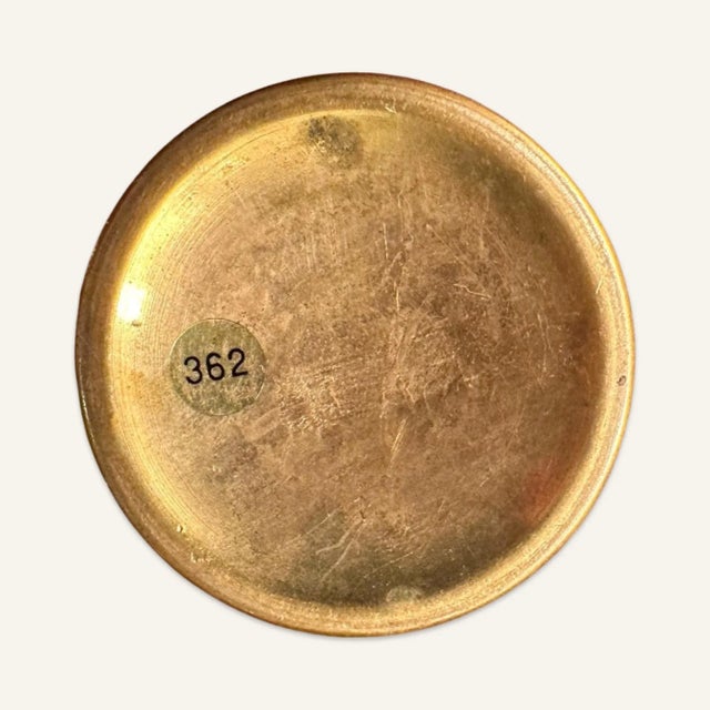 Paint Antique Limoges Hand-Painted Enamel on Copper Vase For Sale - Image 7 of 9