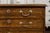 English 1800s George III Burl Wood Four-Drawer Commode with Feather Banding For Sale - Image 9 of 12