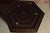 Moroccan Vintage Authentic Hand Carved Moroccan Side Table Glass Mother of Pearl Inlay For Sale - Image 3 of 9