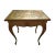 1920s French Louis XV Style Painted and Gilt Table With Eglomise Mirrored Top For Sale