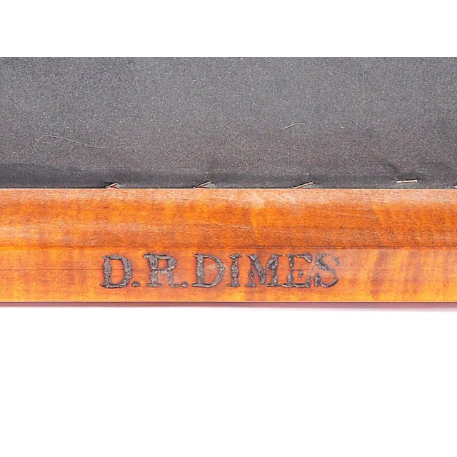 Brown Late 20th Century Eight D. R. Dimes Chippendale Style Tiger Maple Dining Chairs For Sale - Image 8 of 8