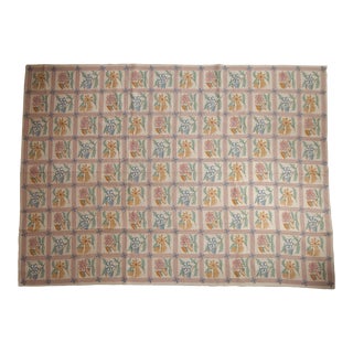 Vintage Chainstitch Carpet - 8'9" X 12'1" For Sale