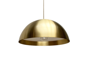 Mid-Century German Minimalist Brass Dome Pendant from Beisl, 1960s