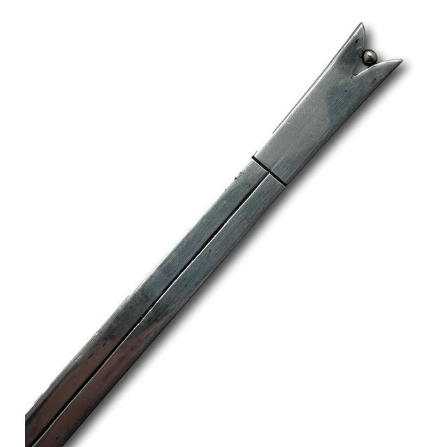 Rare Large Vintage 1940s Taxco Mexico Sterling Silver Candle Snuffer by Premier & Renowned Maker Hector Aguilar - 13 Inches Long For Sale - Image 16 of 18