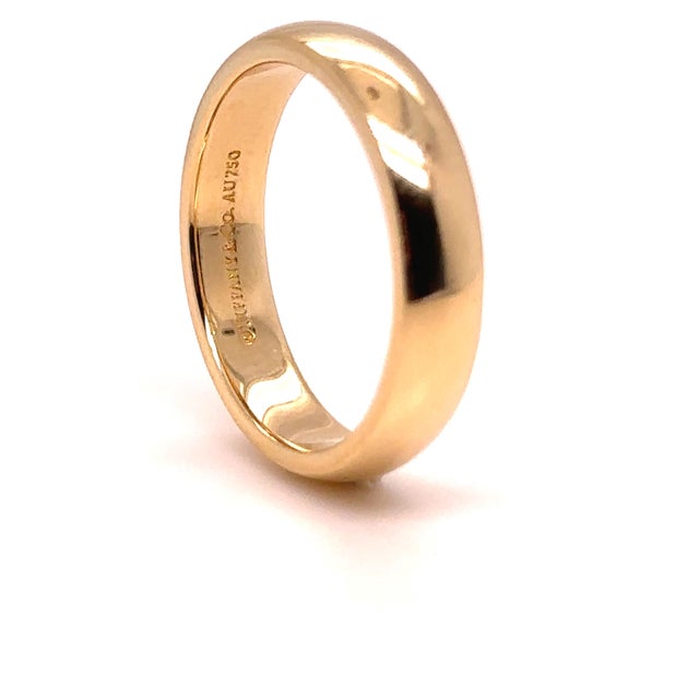 Tiffany & Co. 18ct Yellow Gold Forever Wedding Band 7g, Size 8 For Sale - Image 6 of 6