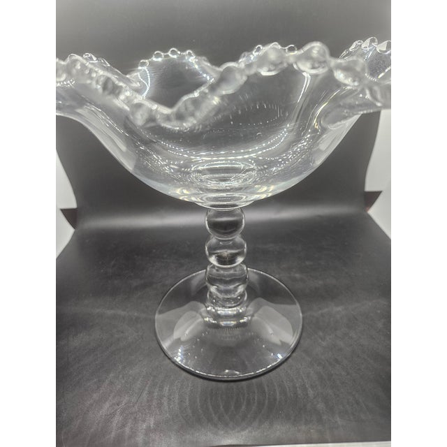 Vintage Imperial Candlewick Ruffled 400/103c Compote