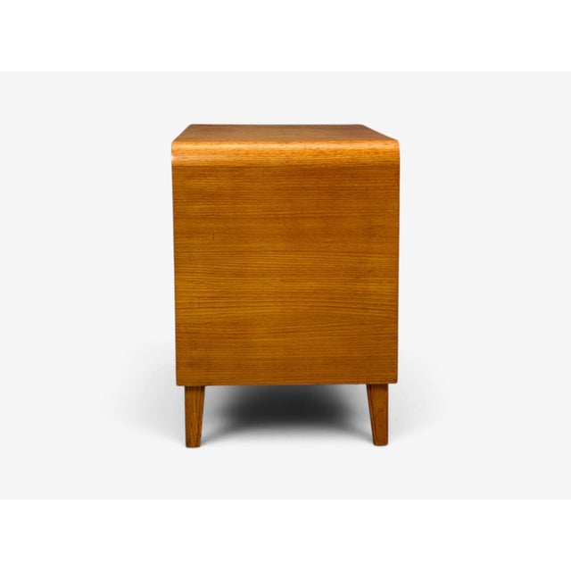 Swedish Modern, Chest of Drawers, Elm, Brass, Sweden, 1940s For Sale - Image 11 of 13