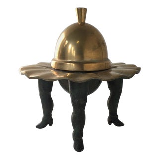 Abstract Bronze Sculpture by Ugo La Pietra, Italy, 1980s For Sale