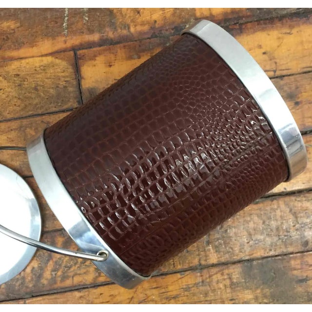 Mid-Century Modern Italian Ice Bucket For Sale - Image 3 of 5