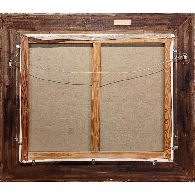 Marcel Dyf -Claudine Having Lunch in the Countryside-Oil Painting For Sale - Image 9 of 9