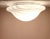 1970s Flat Vintage German Ceiling Lamp with White Patterned Glass Shade by Peill & Putzler, 1970s For Sale - Image 5 of 8