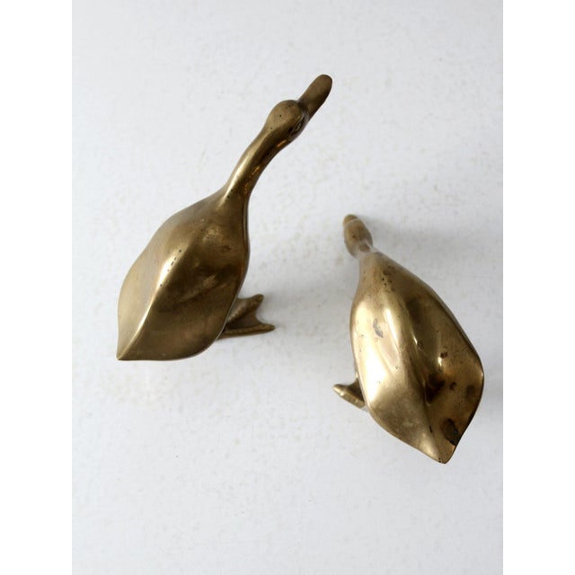 Mid Century Brass Bird Pair For Sale - Image 9 of 12