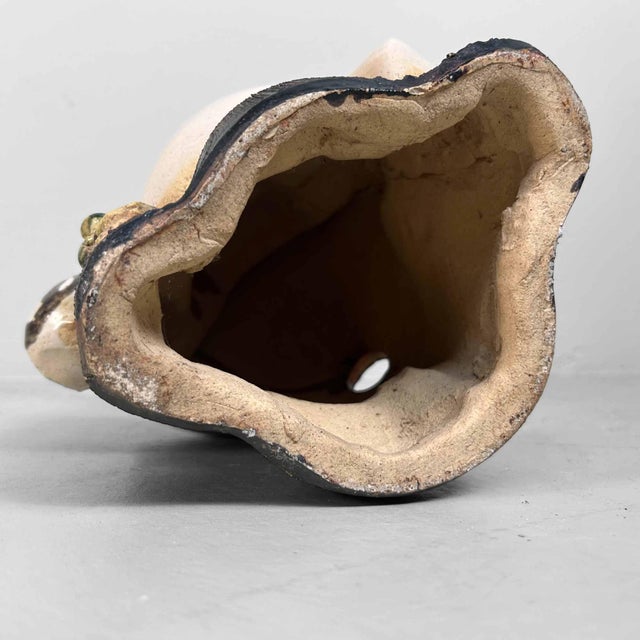 Mid-Century Tanuki Statue in Shigaraki Pottery, Japan, 1980s For Sale - Image 12 of 13