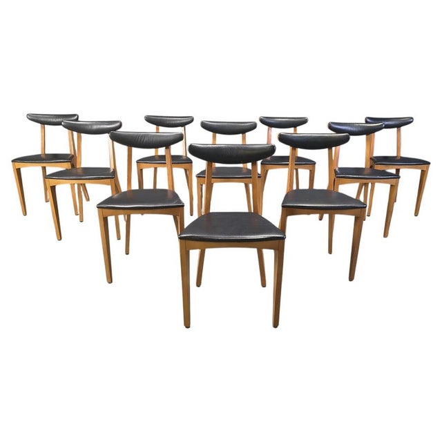 Mid-Century Belgian Dining Chairs, 1960s, Set of 10 For Sale - Image 17 of 17