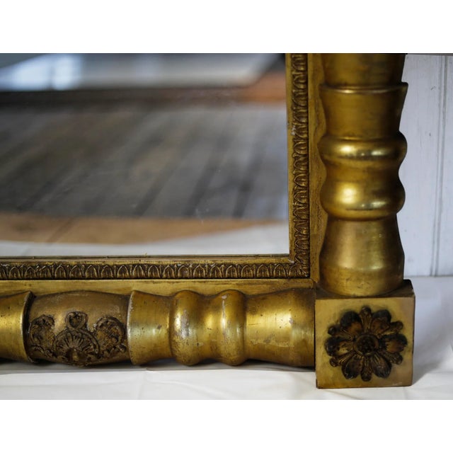 Mid 19th Century Antique Giltwood Mirror For Sale - Image 5 of 8