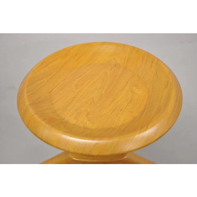 Late 20th Century Late 20th Century Porada Italian Post Modern Sculpted Walnut Wood and Chrome Clothing Suit Valet For Sale - Image 5 of 11