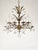 Offered for your consideration is an Antique 5 Arm 10 Light Mesmerizing Baroque Brass Cut Lead Crystal Chandelier. The...