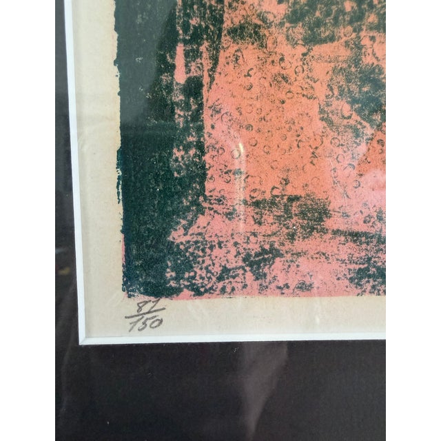 Hoi Lebadang Signed & Numbered 81/150 Abstract Color Lithograph, France, C. 1970s For Sale - Image 4 of 6