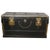 French Country House Leather and Brass Bound Chest For Sale - Image 10 of 10