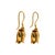 Mid-Century Modern Vintage 14k Yellow Gold Open Floral Drop Earrings, A Pair For Sale - Image 3 of 5