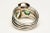 Modern 18k Gold and Sterling Cluster Ring With Aquamarine, Amethyst & Green Tourmaline For Sale - Image 3 of 5