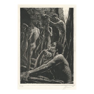 Raphaël Drouart, The Impassive Helmsman, 1920s, Etching For Sale