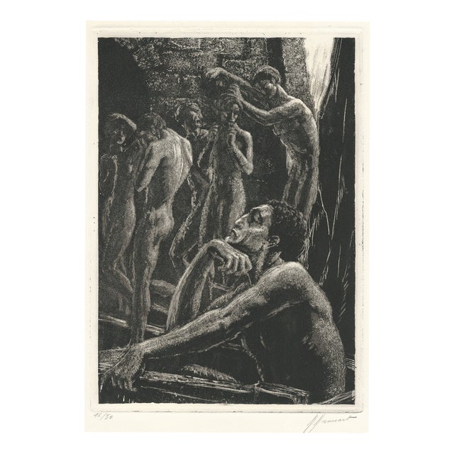 Raphaël Drouart, The Impassive Helmsman, 1920s, Etching For Sale