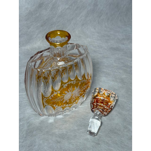 Art Deco Crystal Carafe from Josephinenhütte Glassworks, 1930s For Sale - Image 6 of 12
