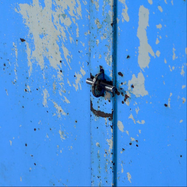 Industrial Iron Cabinet, 1965 For Sale - Image 10 of 14