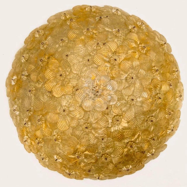 Flower Wall Lights attributed to Barovier & Toso, 1990s, Set of 2 For Sale - Image 15 of 18